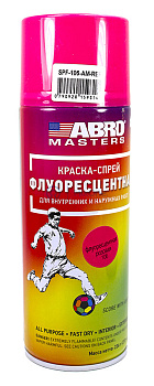 ABRO MASTERS SPF-106-AM-R краска-спрей флуоресцентная, розовая, 272 мл.