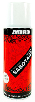 ABRO SPG-1007 краска-спрей SABOTAGE 1007, белый матовый