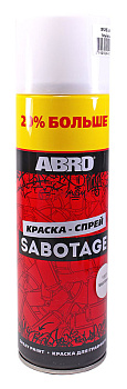 ABRO SPG-1007-L-AM-RE  краска-спрей, белый матовый, +20%, 310 г.