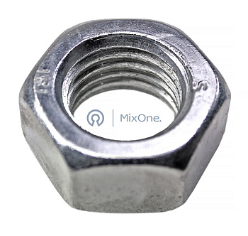 MixOne. гайка М20, шестигранная со стандартной метрической резьбой DIN 934, оцинкованная