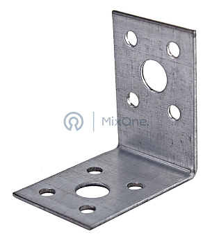 MIxOne. крепежный уголок оцинкованный 50х50х35