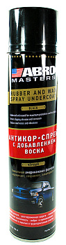 ABRO MASTERS U-6-BLK-R aнтикор-спрей с добавлением воска, черный, 700 мл.