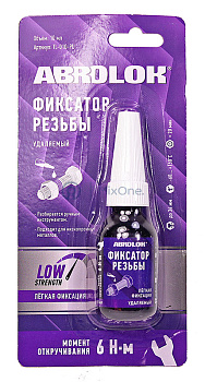 ABRO MASTERS TL-010-PU фиксатор резьбы фиолетовый, удаляемый, 10 мл.