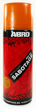 ABRO SPG-068 краска-спрей SABOTAGE 68, оранжево-жёлтый