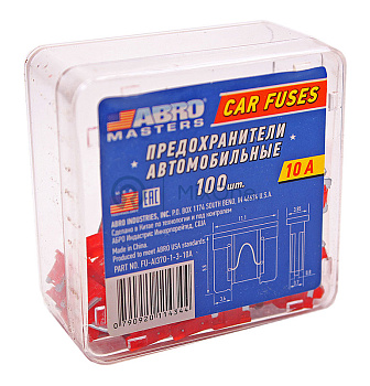 ABRO MASTERS FU-AI370-1-3-10A предохранители флажковые микро, №3, 10 А, 100 шт.