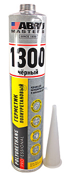 ABRO MASTERS UR-1300-BLK-RE герметик полиуретановый, черный, 310 мл.
